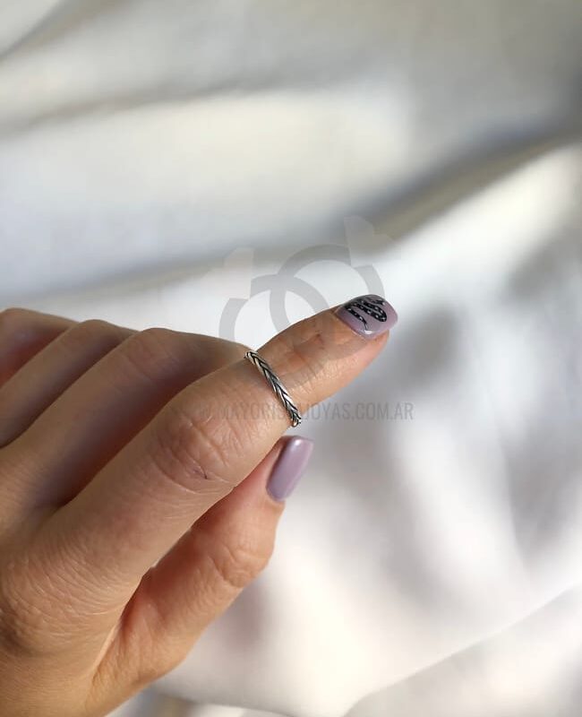 ANILLO PLATA LISA (PAL132)