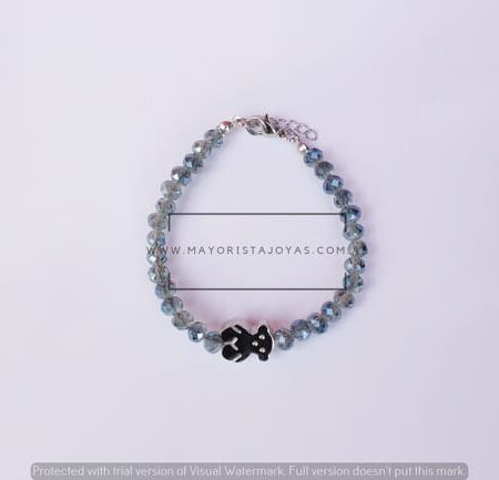 Pulsera de acero con cristal (6323)