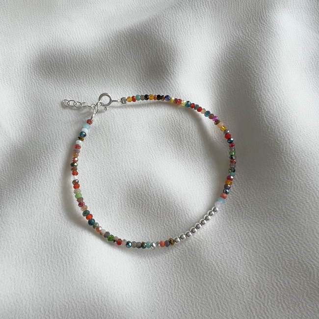 PULSERA PLATA Y CRISTAL (PBC145)