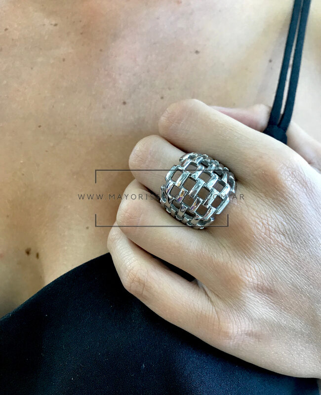 ANILLO ACERO CALADO (2241)