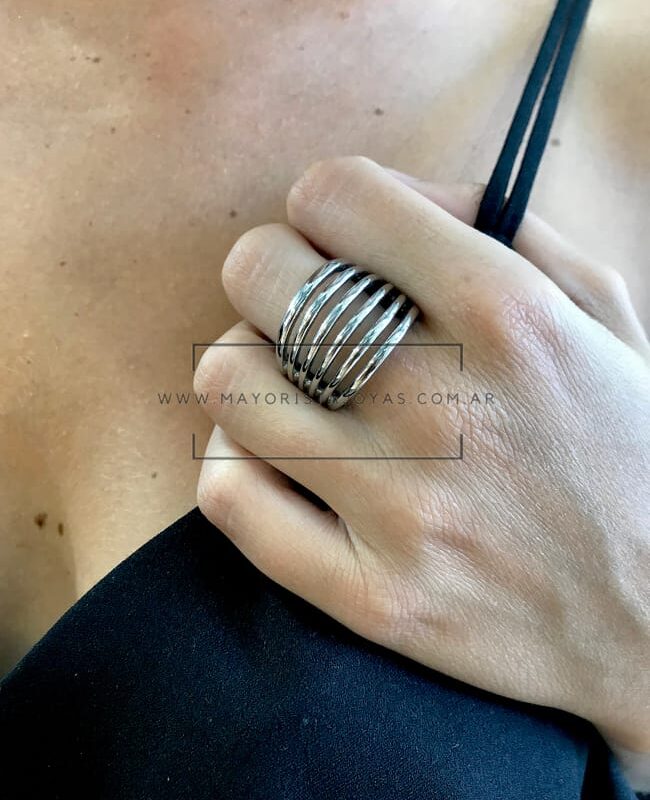 ANILLO ACERO CALADO(2239)