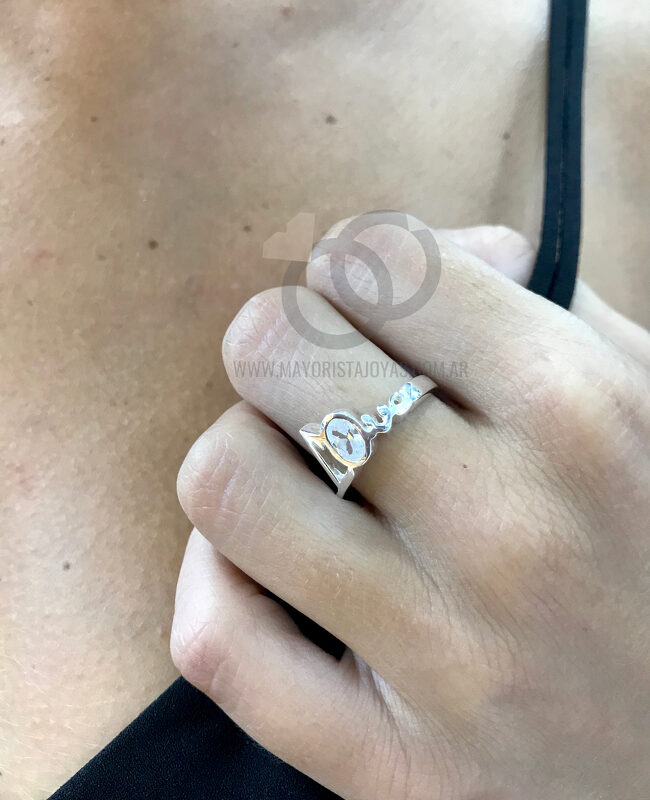 ANILLO LOVE CUBIC BLANCO (PAC019)