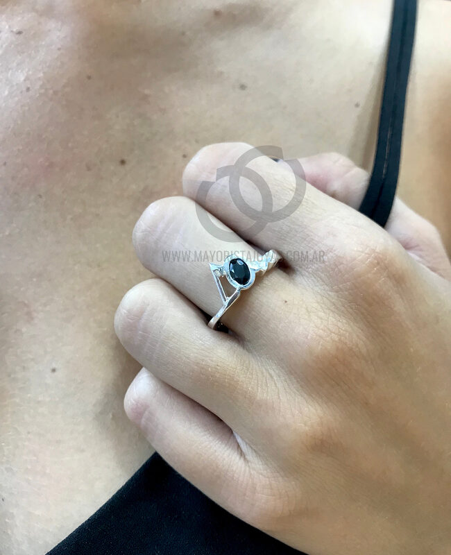 ANILLO LOVE CUBIC NEGRO (PAC0020)