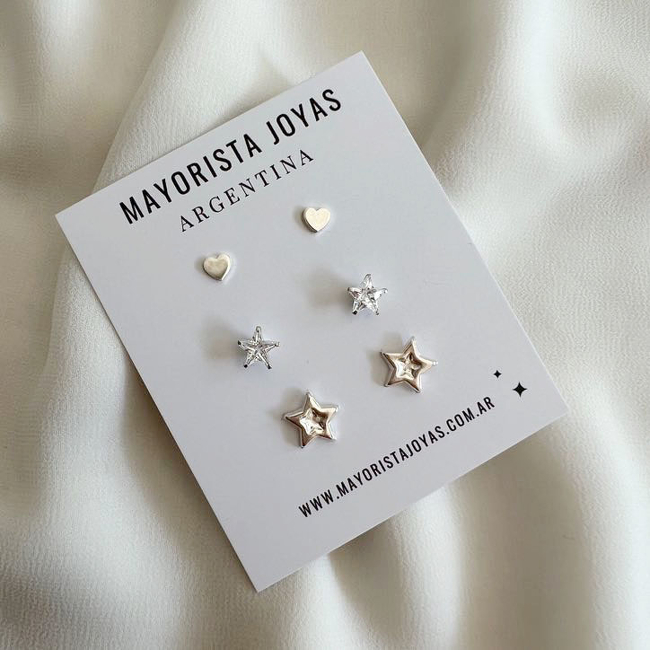 SET AROS PLATA Y CUBIC (PPC0168)