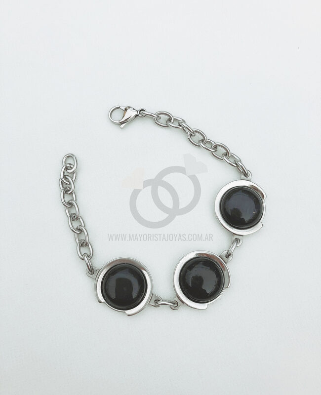 PULSERA ACERO Y ASTERISMO (6261)