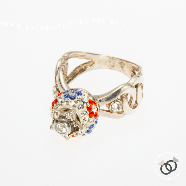 ANILLO PLATA MICROCRISTAL (PAM051)