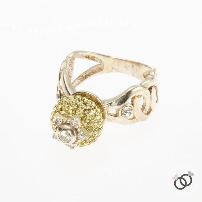 ANILLO PLATA MICROCRISTAL (PAM054)