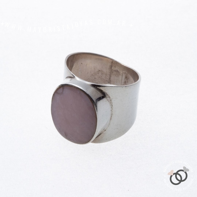 ANILLO PLATA Y PIEDRA  (PAP239)