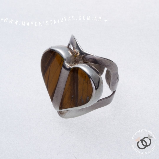 ANILLO PLATA Y PIEDRA  (PAP247)