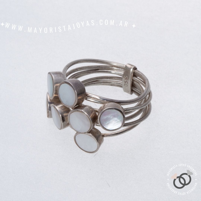 ANILLO PLATA Y PIEDRA  (PAP254)