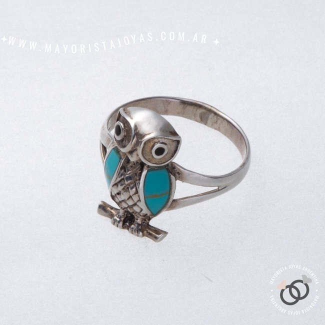 ANILLO PLATA Y PIEDRA  (PAP263)