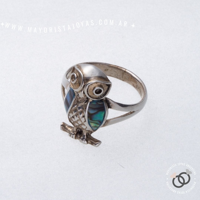 ANILLO PLATA Y PIEDRA  (PAP265)