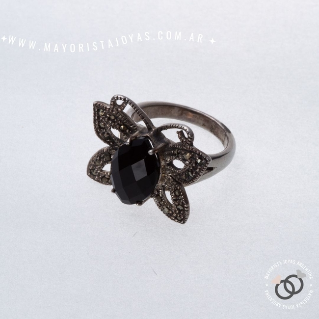 ANILLO PLATA Y PIEDRA  (PAP291)