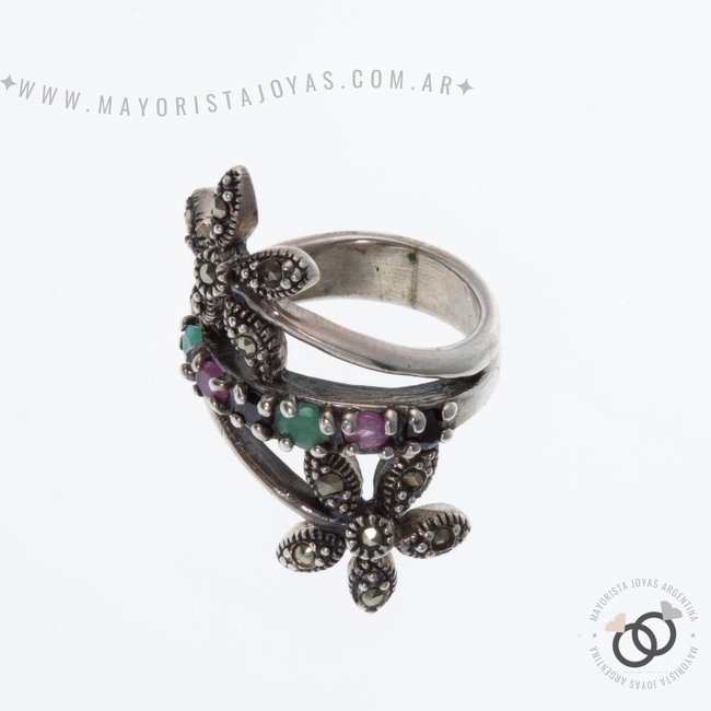 ANILLO PLATA Y PIEDRA (PAP305)