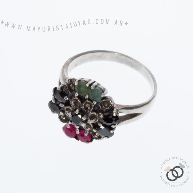 ANILLO PLATA Y PIEDRA (PAP307)