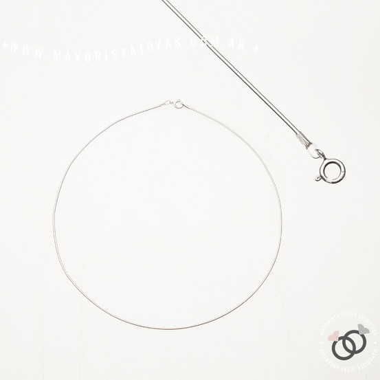 CADENA PLATA ITALIANA VIBORA 40 CM (PCI0002)