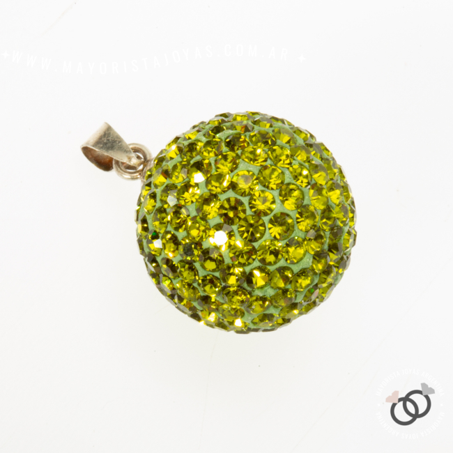 DIJE PLATA ESFERA MICROCRISTAL (PDM017)