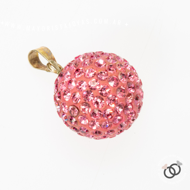 DIJE PLATA ESFERA MICROCRISTAL (PDM019)