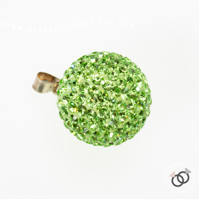 DIJE PLATA ESFERA MICROCRISTAL (PDM024)