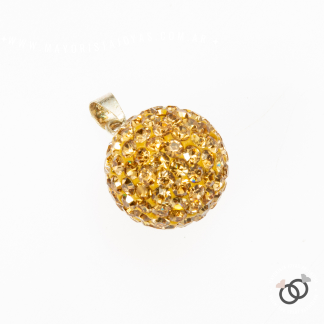 DIJE PLATA ESFERA MICROCRISTAL (PDM025)