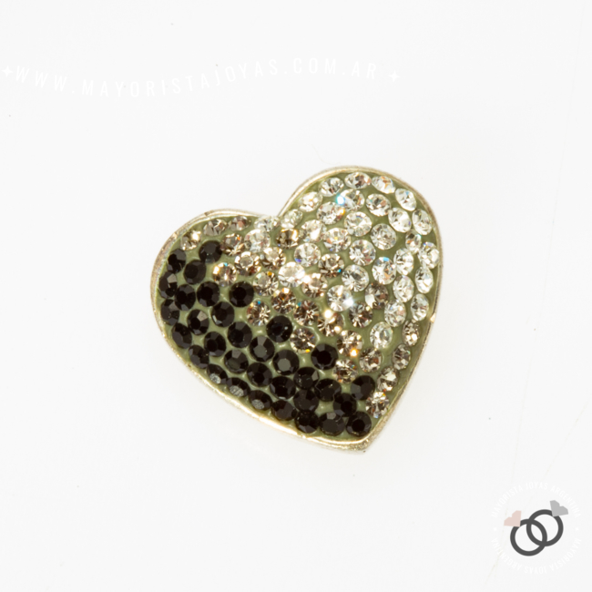 DIJE PLATA CORAZON MICROCRISTAL (PDM036)