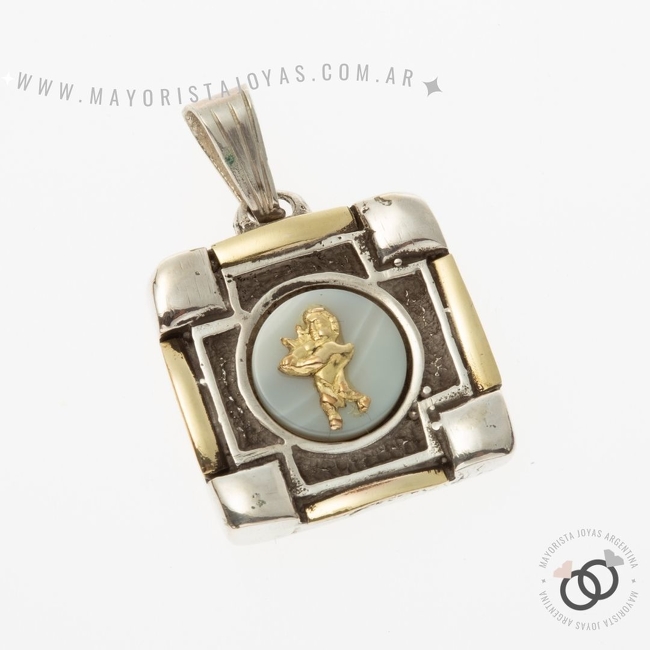 DIJE PLATA Y ORO (POD016)