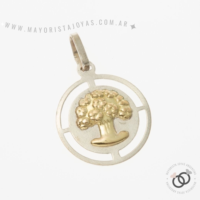 DIJE PLATA Y ORO (POD022)