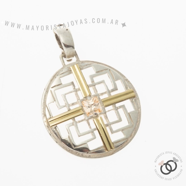 DIJE PLATA Y ORO (POD036)