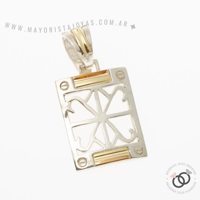 DIJE PLATA Y ORO (POD083)