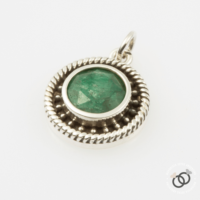 DIJE PLATA Y PIEDRA (PPD148)