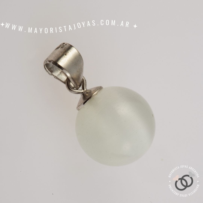 DIJE PLATA ESFERA PIEDRA (PPD138)