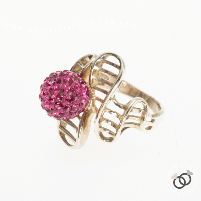 ANILLO PLATA MICROCRISTAL (PAM041)
