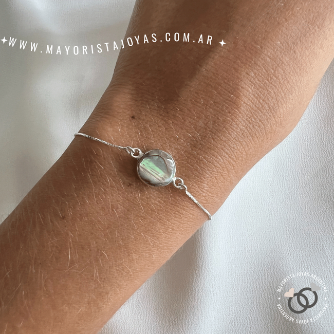 PULSERA PLATA Y PIEDRAS NATURALES (PBN048)