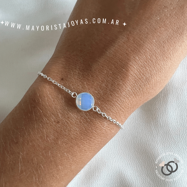 PULSERA PLATA Y PIEDRAS NATURALES (PBN0052)