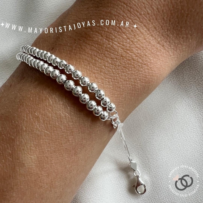 PULSERA PLATA LISA (PBL150)