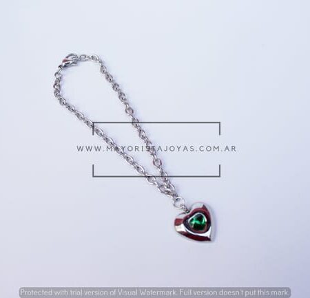Pulsera Acero con Cristal(6288)