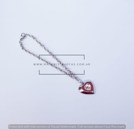 PULSERA ACERO Y CRISTAL(6285)