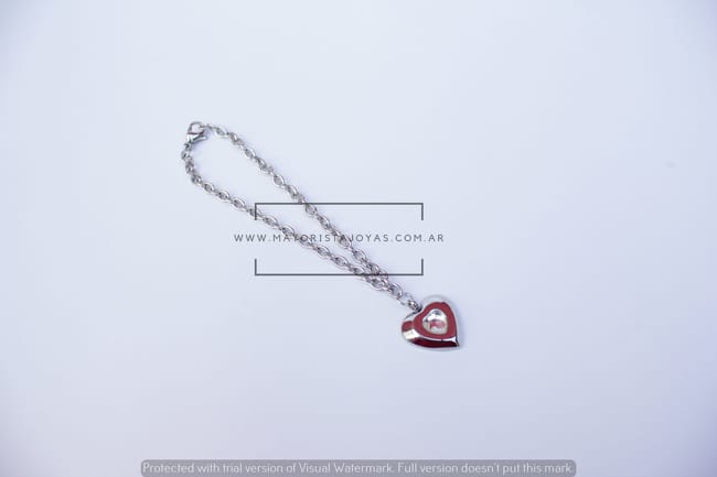 PULSERA ACERO Y CRISTAL(6285)