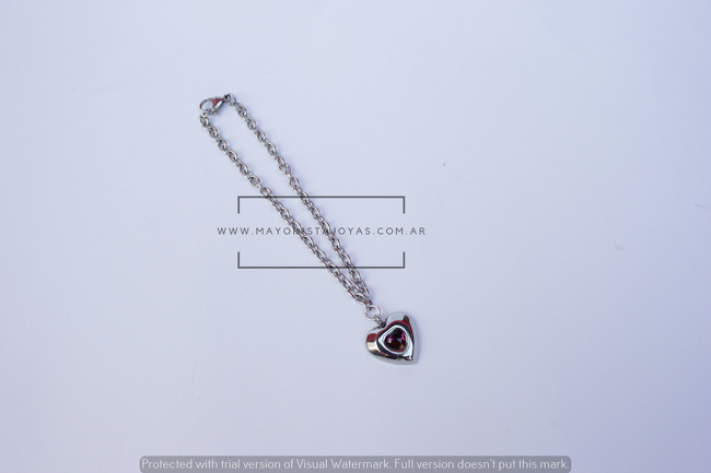 PULSERA ACERO Y CRISTAL(6287)
