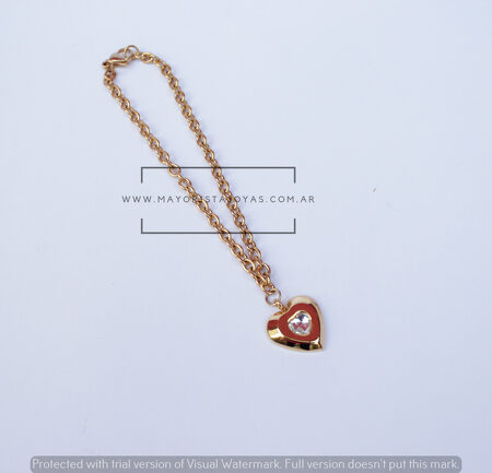 PULSERA ACERO Y CRISTAL(6285.1)