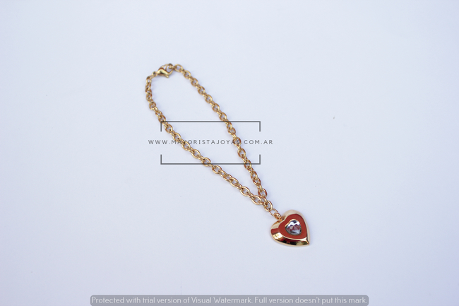 PULSERA ACERO Y CRISTAL(6286.1)