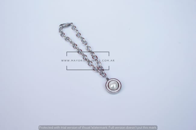 PULSERA ACERO Y MICROCRISTAL (6298)