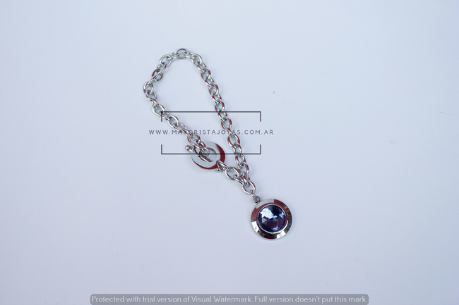 PULSERA ACERO Y CRISTAL(6284)