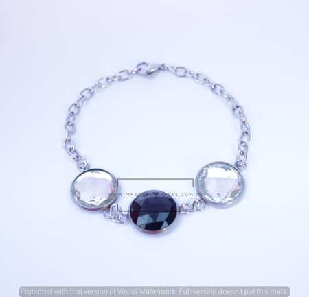 Pulsera Acero con Cristal(6220)