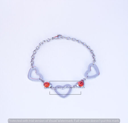 PULSERA ACERO Y CRISTAL(6234)