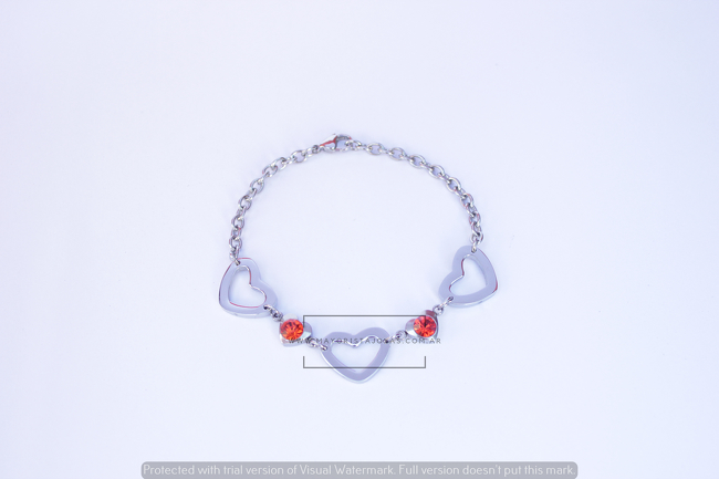 PULSERA ACERO Y CRISTAL(6234)