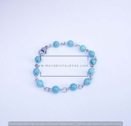 PULSERA ACERO Y ASTERISMO (6318)