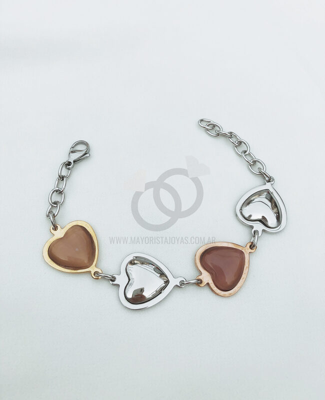 Pulsera Acero con asterismos(6223)