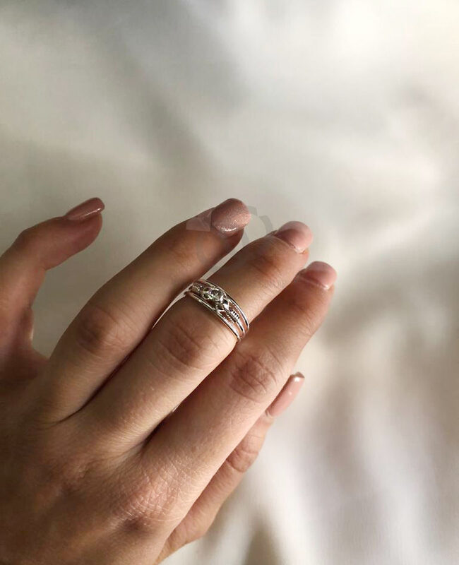 ANILLO MIDI PLATA LISA (PAl058)