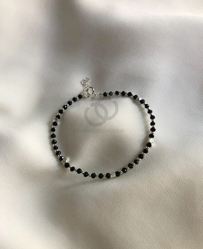 PULSERA PLATA Y CRISTAL (PBC050)